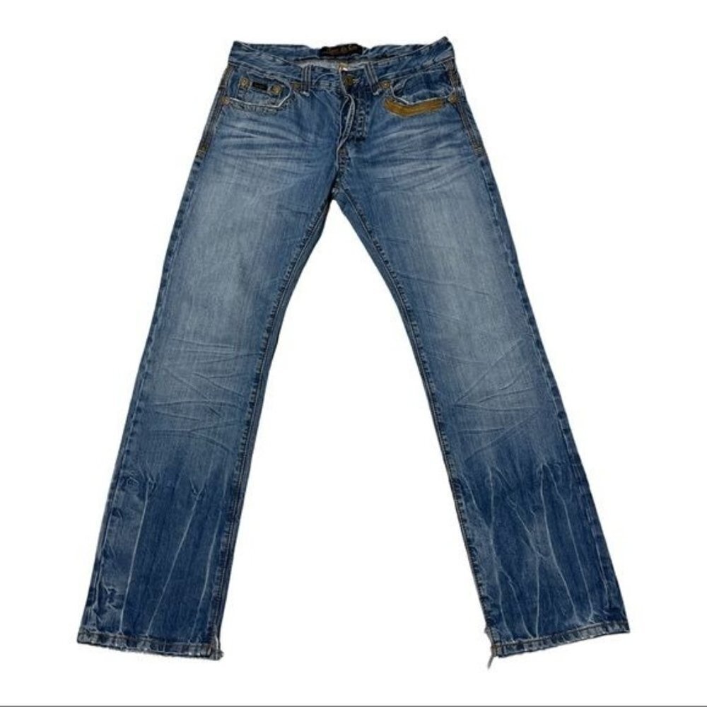 Rivet De‎ Cru Cotton Straight Leg Jeans Size 33x35